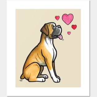 Boxer love (fawn) Posters and Art